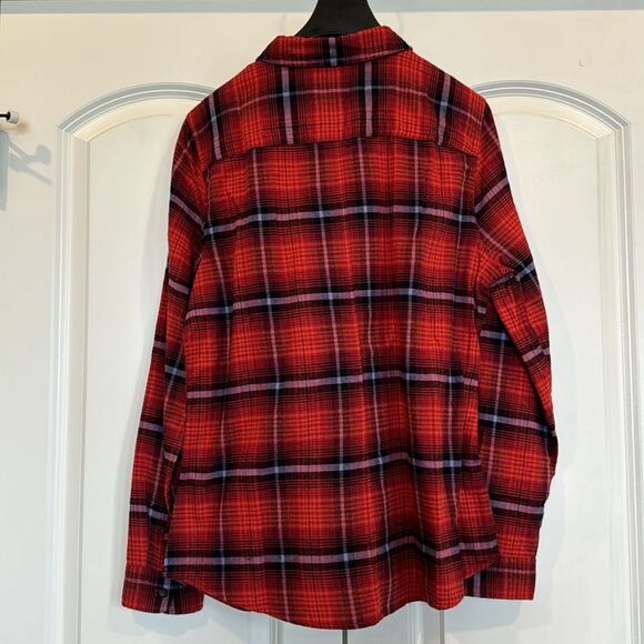 Good Threads Shirt Womens Sz Large Red Plaid Button Down - Picture 5 of 8